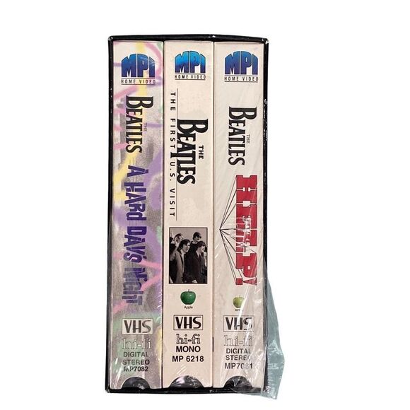 New The Beatles Collection 3 pk VHS Tapes Bonus Footage 1995 MPI Home Video - Picture 2 of 7